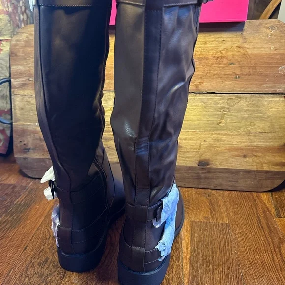 Shoe Dazzle Brown leather Boots - Picture 4 of 8